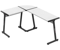 Meester Group Sp. z o.o. Hero 6.0 Baltas 147 cm corner gaming desk