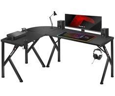 Meester Group Sp. z o.o. Hero 6.3 Juodas 154 cm corner gaming desk