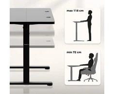 Meester Group Sp. z o.o. Hero 8.1 Juodas electric gaming desk
