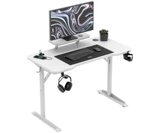 Mark Adler Meester Group Sp. su o.o. Leader 5.1 Baltas 115 cm computer desk with shelf