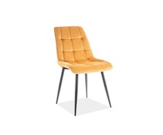 Signal Meble CHIC VELVET KĖDĖ Juodas RĖMAS / CURRY BLUVEL 68