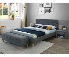 Signal Meble Lova Azurro Velvet, 140x200, Pilkos spalvos