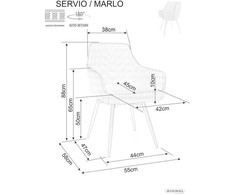 Signal Meble Signal Smėlio spalvos minkšta pasukama kėdė svetainei, valgomajam, virtuvei, MARLO rašomiesiems stalams