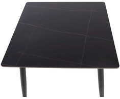 Signal Meble Valgomojo stalas SIGNAL Rion 130x70x76 cm, juoda