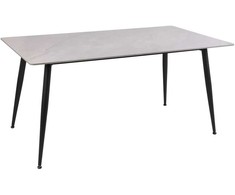 Signal Meble Valgomojo stalas SIGNAL Rion 160x90x76 cm, pilka/juoda