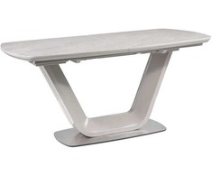Signal Meble Valgomojo stalas ARMANI CERAMIC, 160 x 90 cm, pilkas