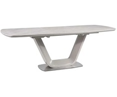 Signal Meble Valgomojo stalas ARMANI CERAMIC, 160 x 90 cm, pilkas