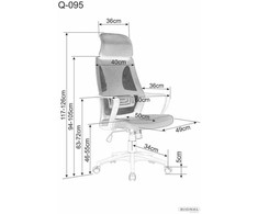 Signal Meble Fotel Q-095 pasukama kėdė