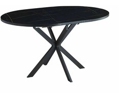 Signal Meble Valgomojo stalas Gaston, 100-135 x 100 cm, juoda