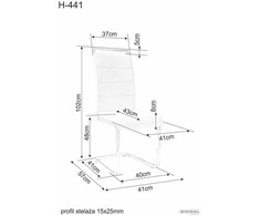 Signal Meble Kėdė H441 VELVET, juoda,/pilka
