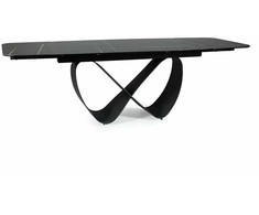 Signal Meble Valgomojo stalas INFINITY CERAMIC, 160-240x95x76 cm, juodas