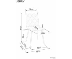 Signal Meble Kėdė JERRY VELVET, juoda/alyvuogių