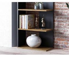 Signal Meble Pastatoma lentyna CORNER 170x60 cm, ąžuolo/juoda