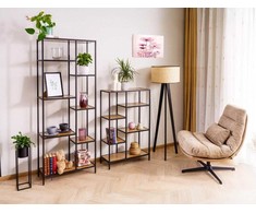 Signal Meble Pastatoma lentyna COSTA B, 70 cm, ąžuolo/juoda