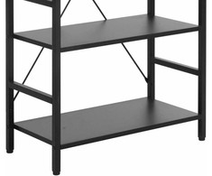 Signal Meble Pastatoma lentyna Loft R4, 60x30x115 cm, juoda