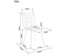 Signal Meble Mila D Velvet kėdė, smėlio spalvos