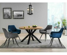 Signal Meble Valgomojo stalas RITMO, 120 cm, ąžuolo/juoda