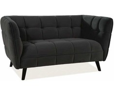 Fotelis Signal Meble Sofa Siganl Castello 2 VELVET, juoda