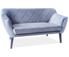 Fotelis Signal Meble Sofa KARO 2 VELVET, pilka