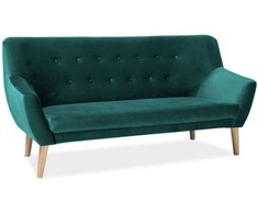 Fotelis Signal Meble Sofa NORDIC 3 VELVET, žalia
