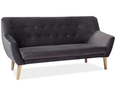 Fotelis Signal Meble Sofa Signal Nordic 3 VELVET, pilka