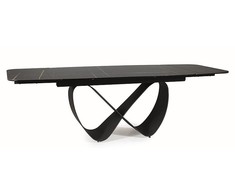 Signal Meble Valgomojo stalas INFINITY CERAMIC, 160-240x95x76 cm, juodas