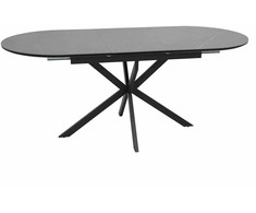 Signal Meble Valgomojo stalas Gaston Ceramic 140, 140 x 80 cm, pilka