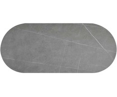Signal Meble Valgomojo stalas Gaston Ceramic 140, 140 x 80 cm, pilka