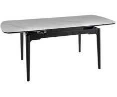 Signal Meble Valgomojo stalas Sento, 120-180 x 80 cm, balta