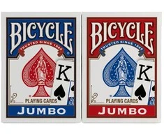BICYCLE RIDER JUMBO žaidimo kortos – 2 kaladės
