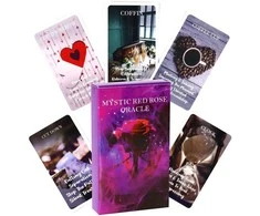 Būrimo kortos "Mystyc Raudona Rose Oracle"