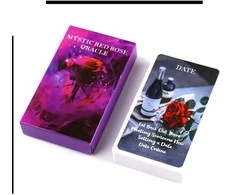 Būrimo kortos "Mystyc Raudona Rose Oracle"