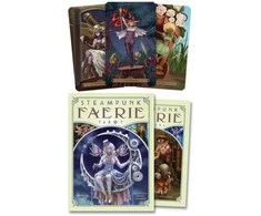 Originalios taro kortos STEAMPUNK FAERIE TAROT + knygutė