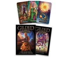 Originalios Llewellyn taro kortos " Gilded Tarot Royale" + vadovas