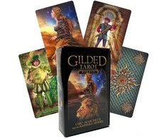 Originalios Llewellyn taro kortos " Gilded Tarot Royale" + vadovas