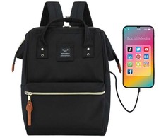 Moteriška HIMAWARI kuprinė su USB jungtimi 9001-01(1)