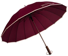 Didelis 128 cm skėtis VELVETTA, bordo