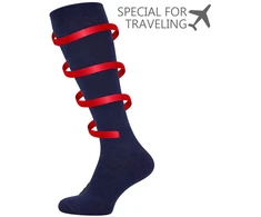 Vincent Creation Kelioninės kompresinės kojinės iki kelių, unisex, mėlynos