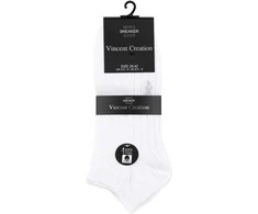 Vincent Creation Vyriškos trumpos baltos kojinės N2082n, 4 poros