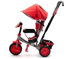 Baby Mix Lux Trike raudonas triratukas su LED lemputėmis