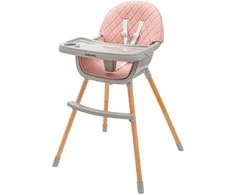 Valgomojo kėdė Baby Mix Freja medinė dulkėta rožinė