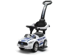 Baby Mix POLICE baltas kūdikių šokinukas su garsu ir kreiptuvu