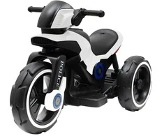 Baby Mix POLICE elektrinis motociklas baltas
