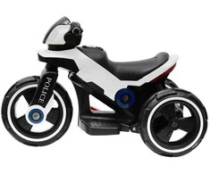 Baby Mix POLICE elektrinis motociklas baltas
