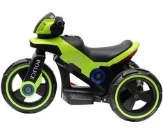 Baby Mix POLICE elektrinis motociklas žalias
