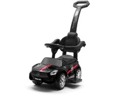 Baby Mix RACER juodos spalvos kūdikis su garsu ir kreiptuvu