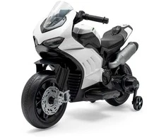 Vaikiškas elektrinis motociklas Baby Mix Supersport baltas