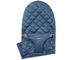 BabyBjorn Bliss/Balance Soft - Šokinėjimo užvalkalas | Austas tamsiai mėlynas (klasikinis dygsniuotas užvalkalas)