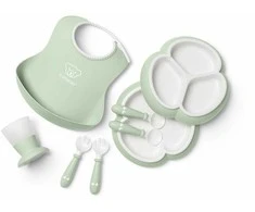 BabyBjorn Dinnerware - 8 dalių maitinimo rinkinys | Milteliai Žalia