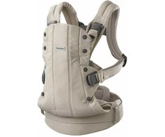 BabyBjorn Harmony - ergonomiška nešynė naujagimiams ir kūdikiams | Austi šviesiai smėlio spalvos
